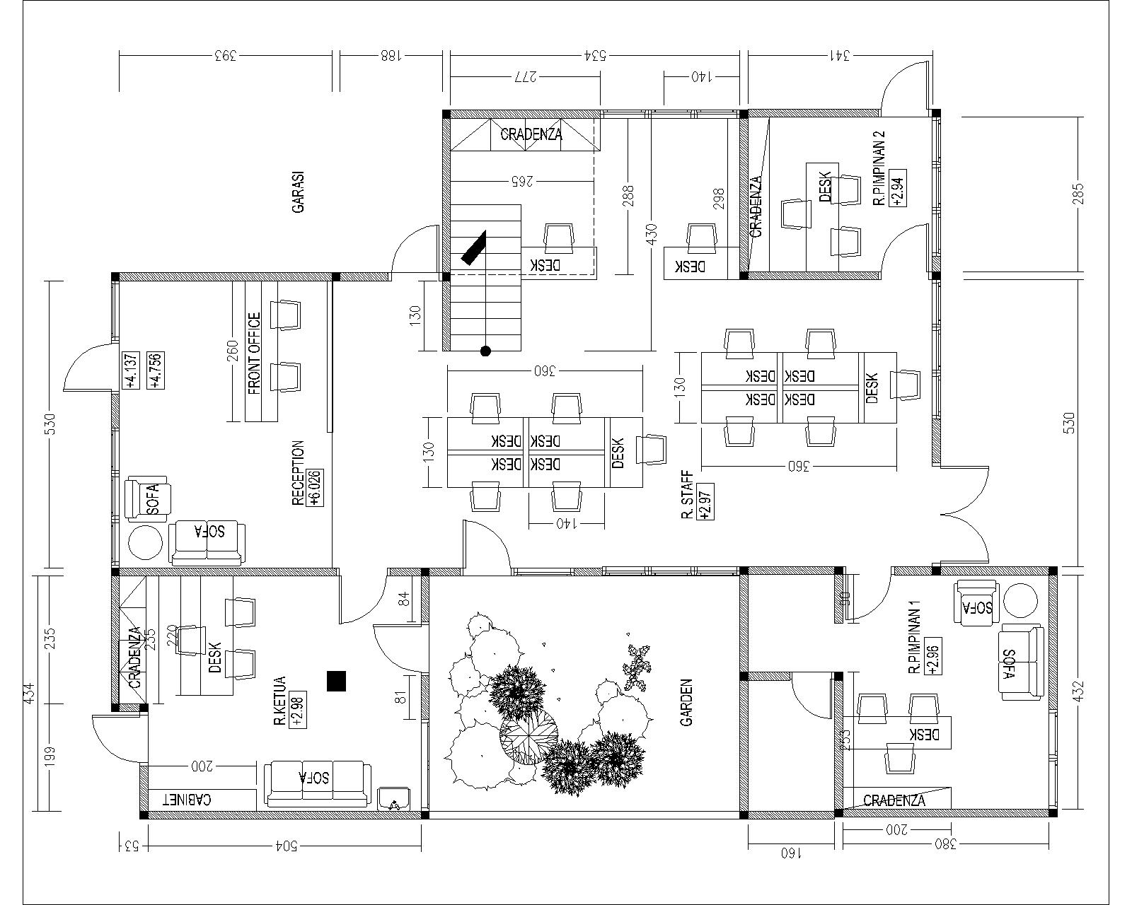 Layout Utama Raya MPKU Muhammadiyah Surabaya - Kontraktor Mebel